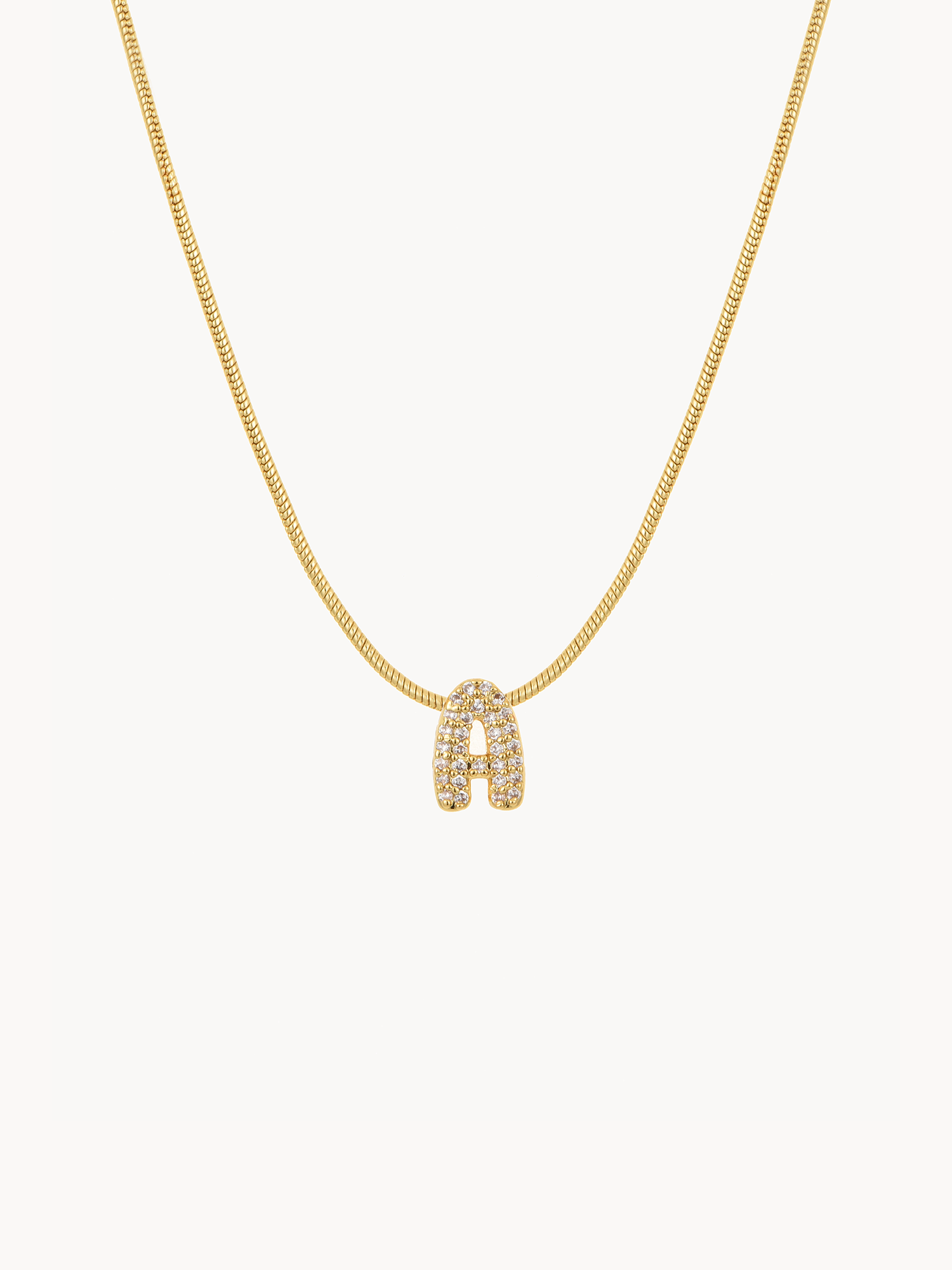 Petite Letter Chain Necklace
