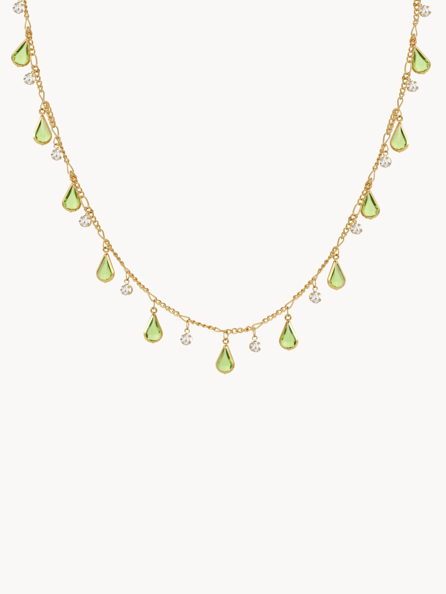 Alberta Green Waterdrop Necklace