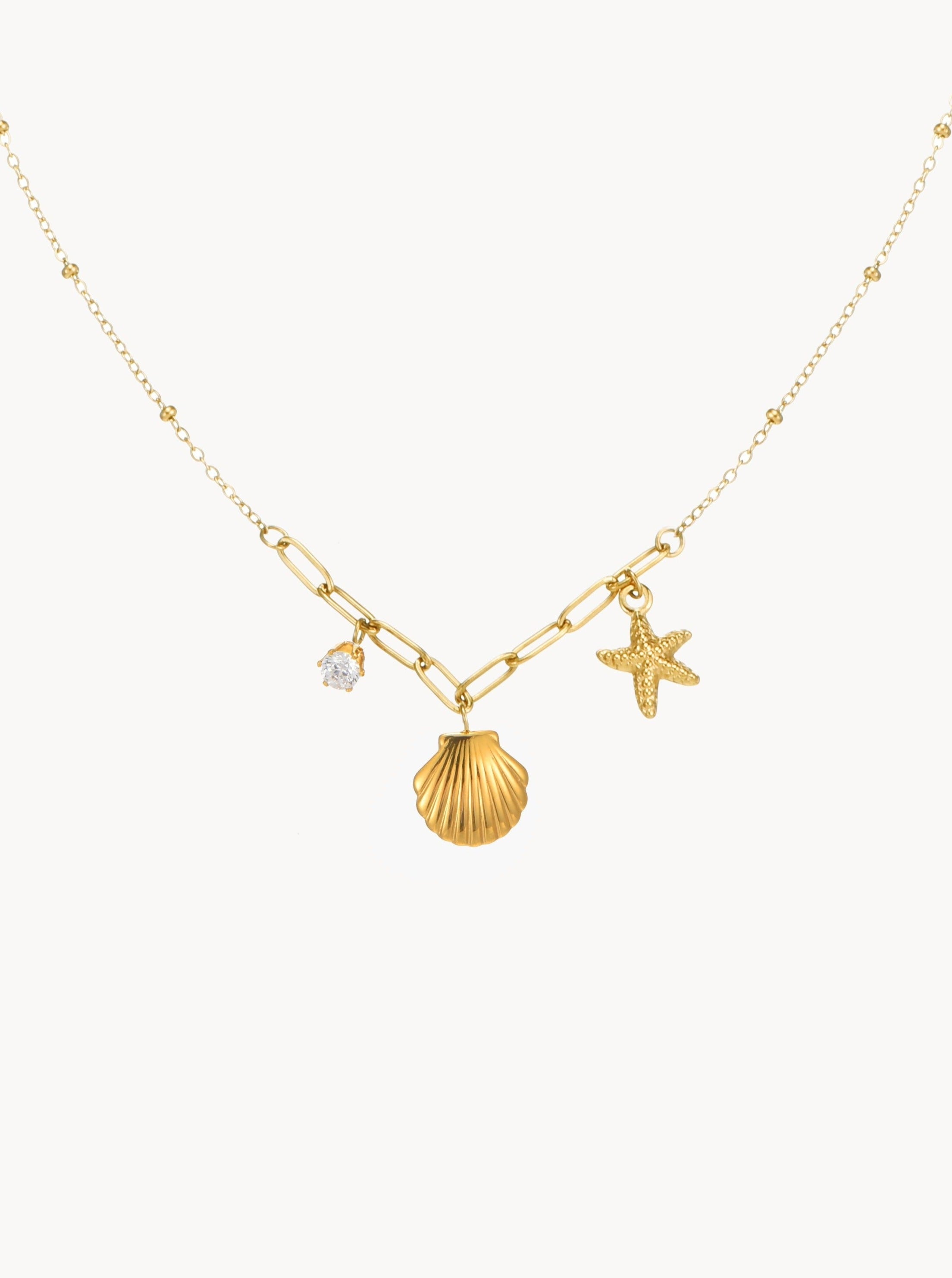 Ashley Shell & Starfish Necklace