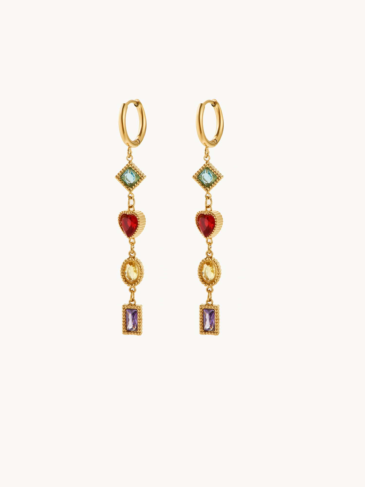Rainbow Earrings | Elegant Minimalist Jewelry – Kuri