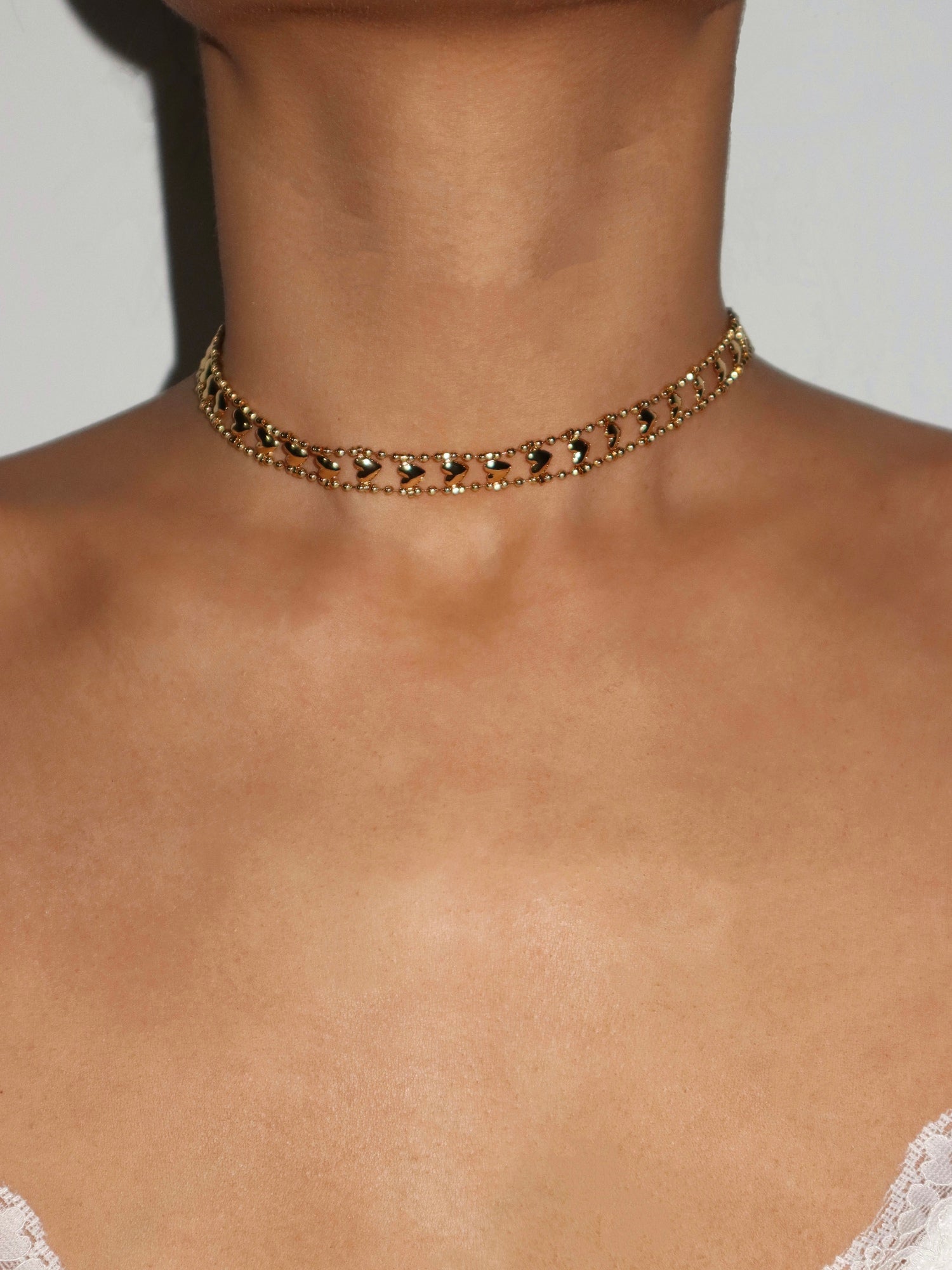 Alma Hearts Choker Necklace