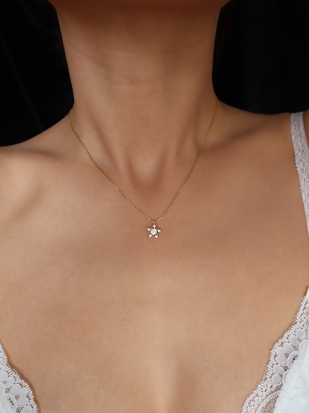 Be Yourself Star Golden Necklace