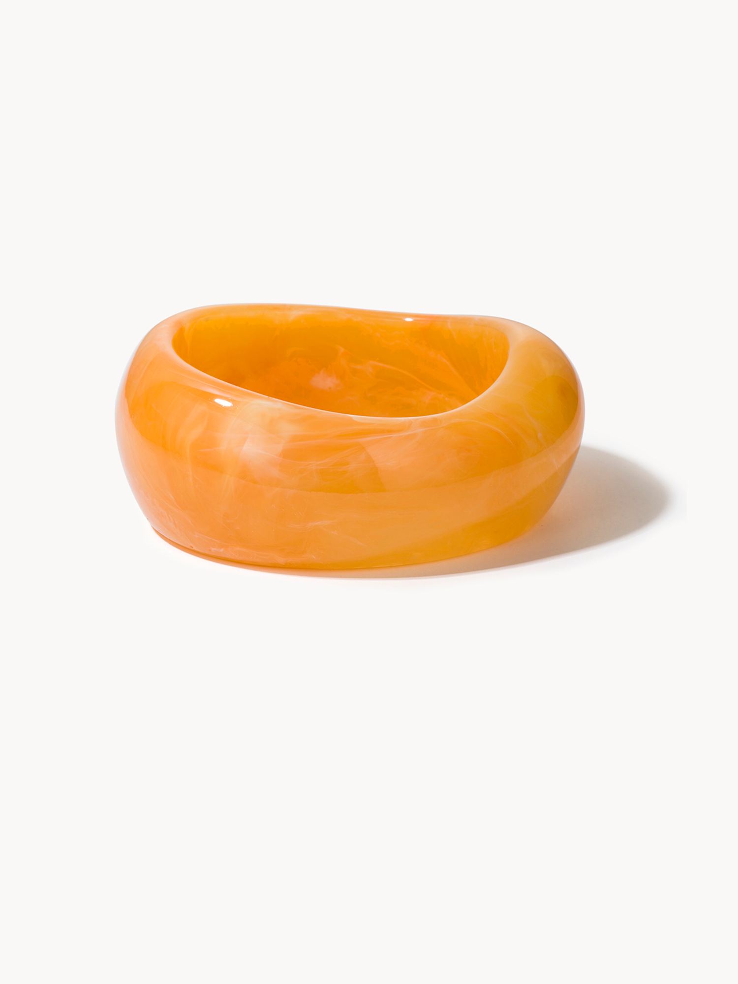 Lena Orange Chunky Resin Bracelet