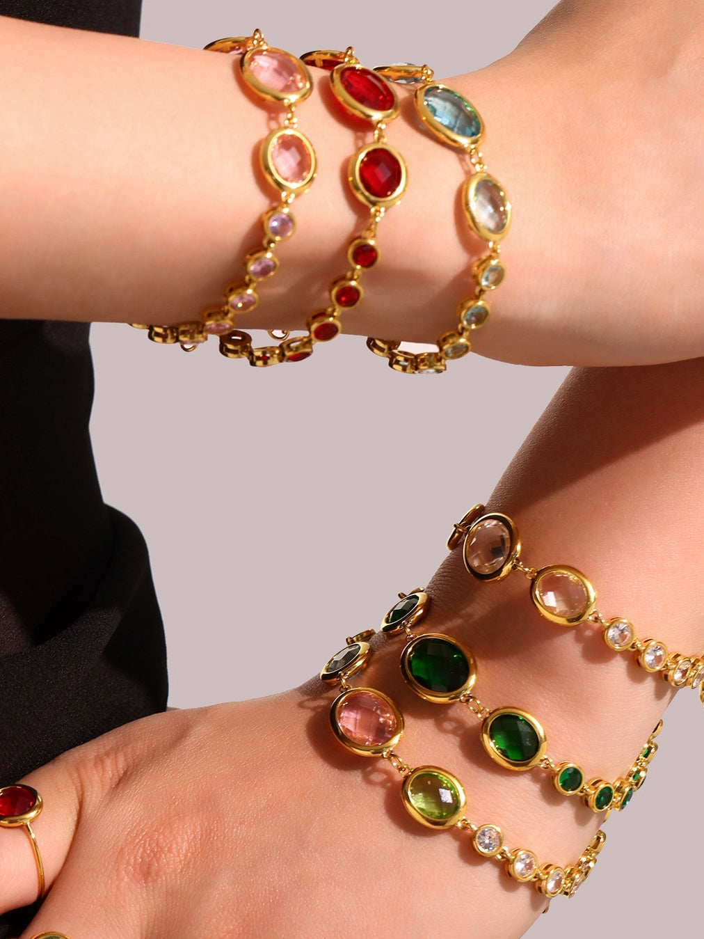 Lainey Glass Stone Bracelet