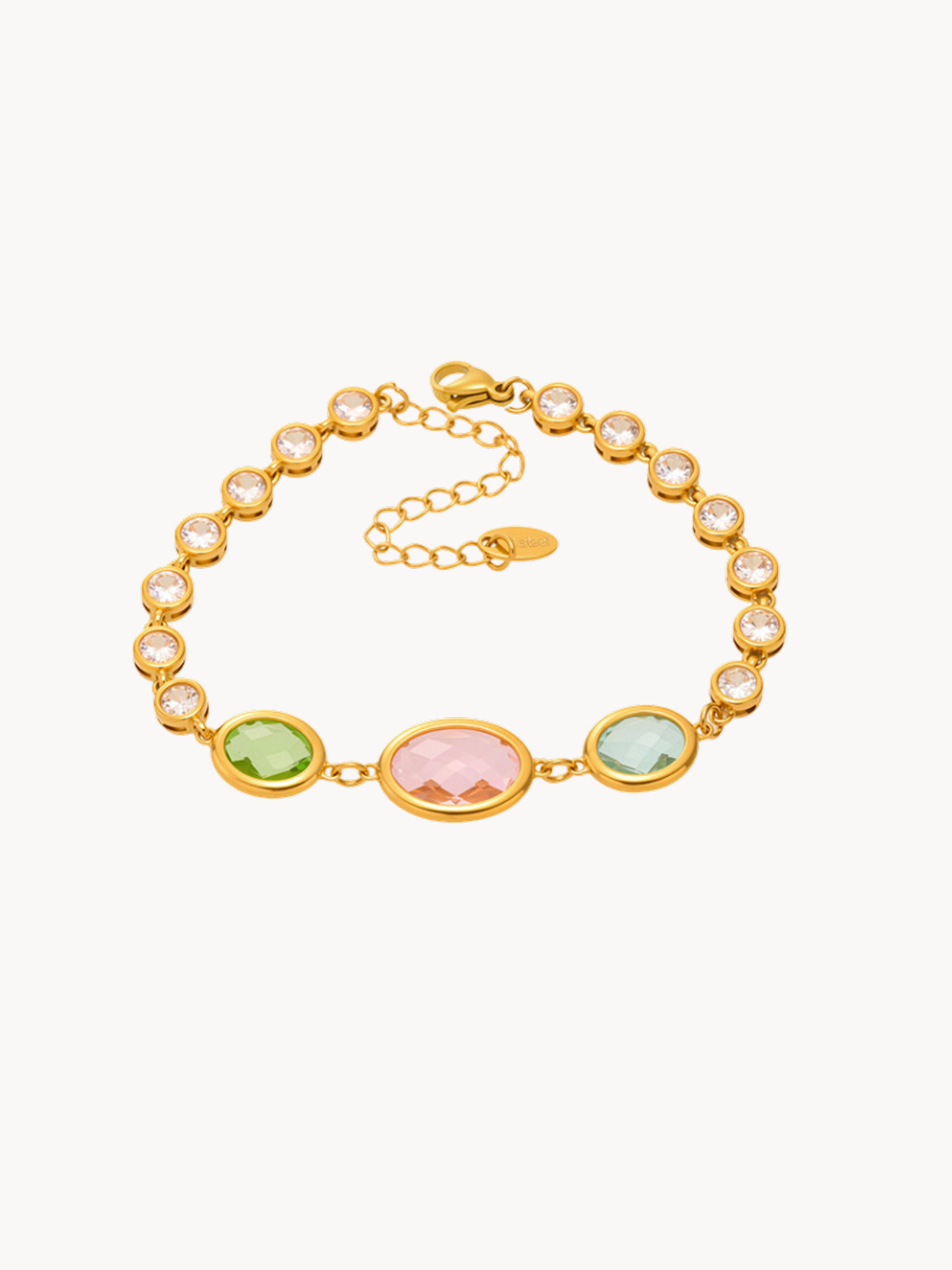 Lainey Glass Stone Bracelet