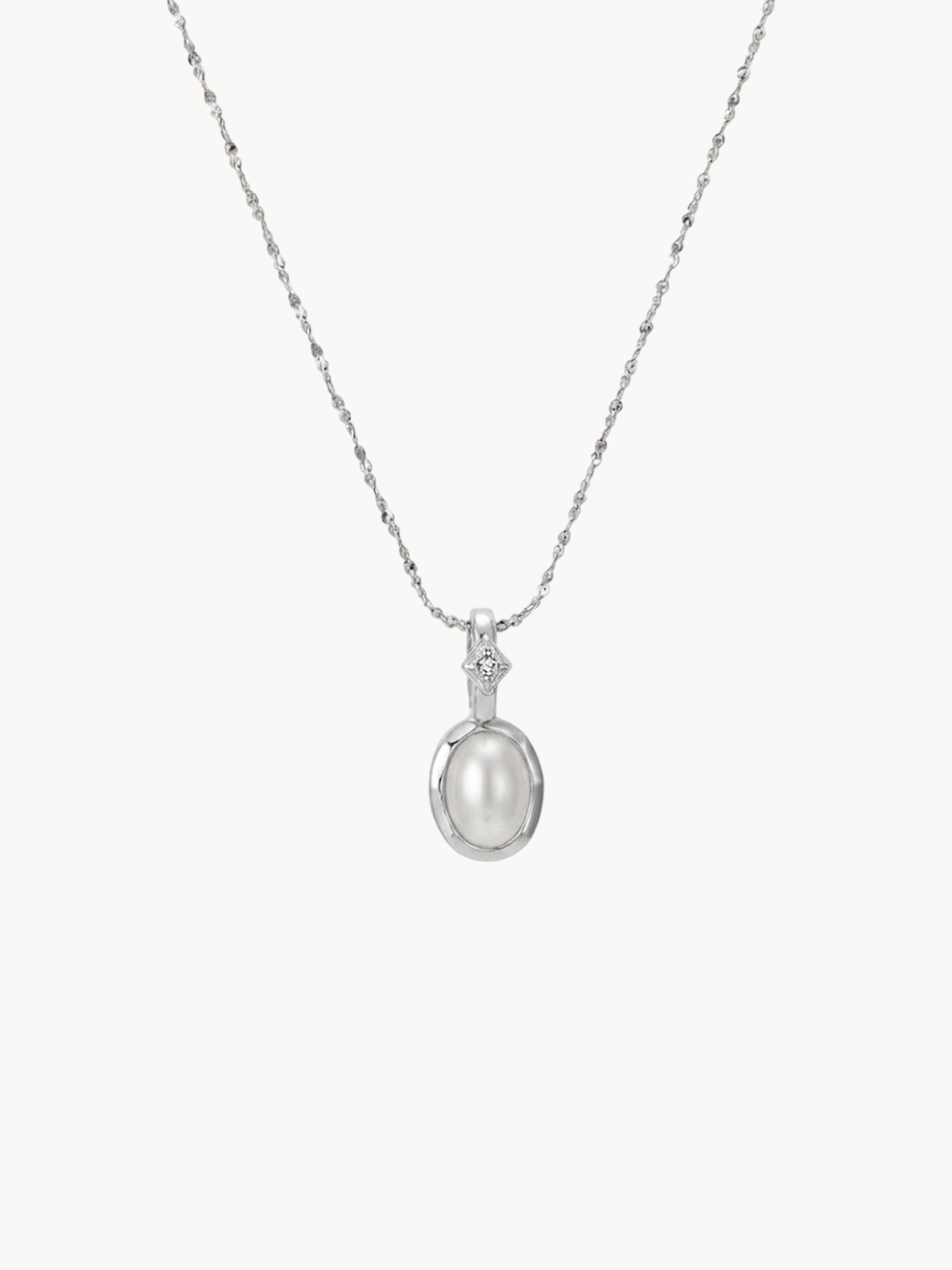 June Birthstone Pearl Necklace - Kuri Jewelry