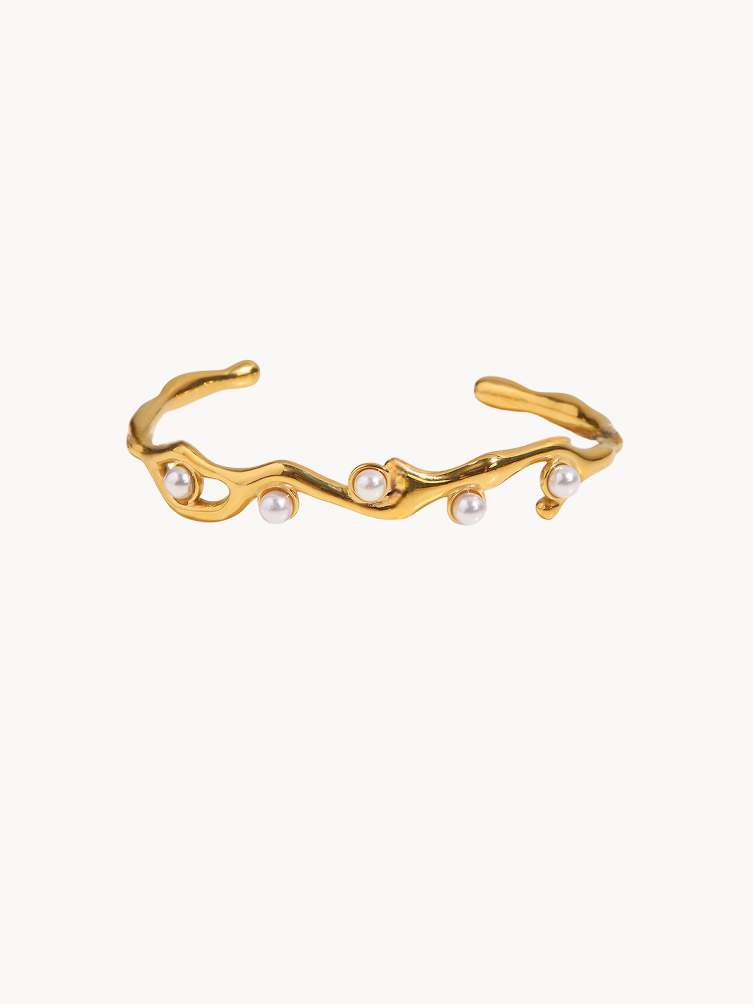 Bernice Golden Pearl Bracelet