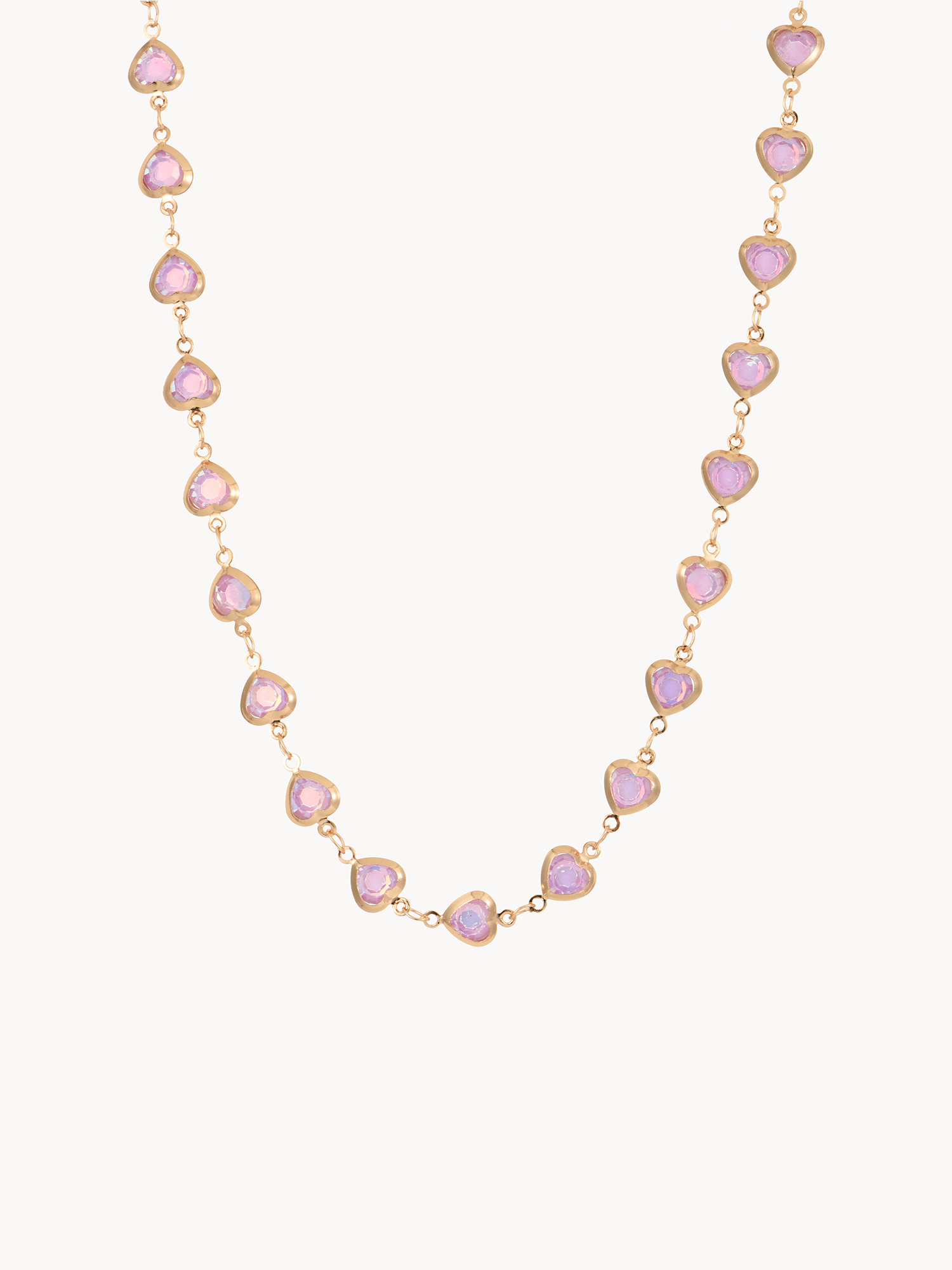 Margaret Purple Hearts Necklace - Kuri Jewelry