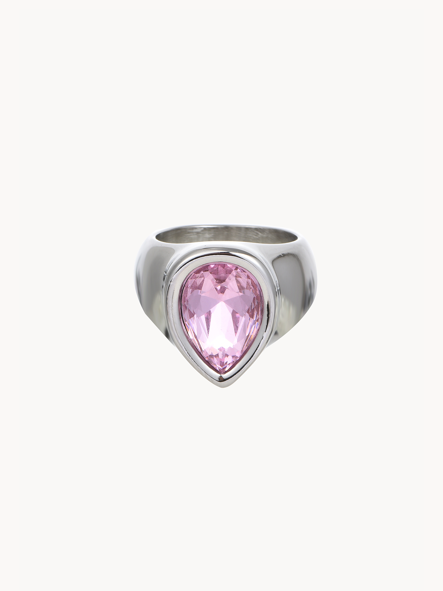 Pink Waterdrop Ring - Kuri Jewelry