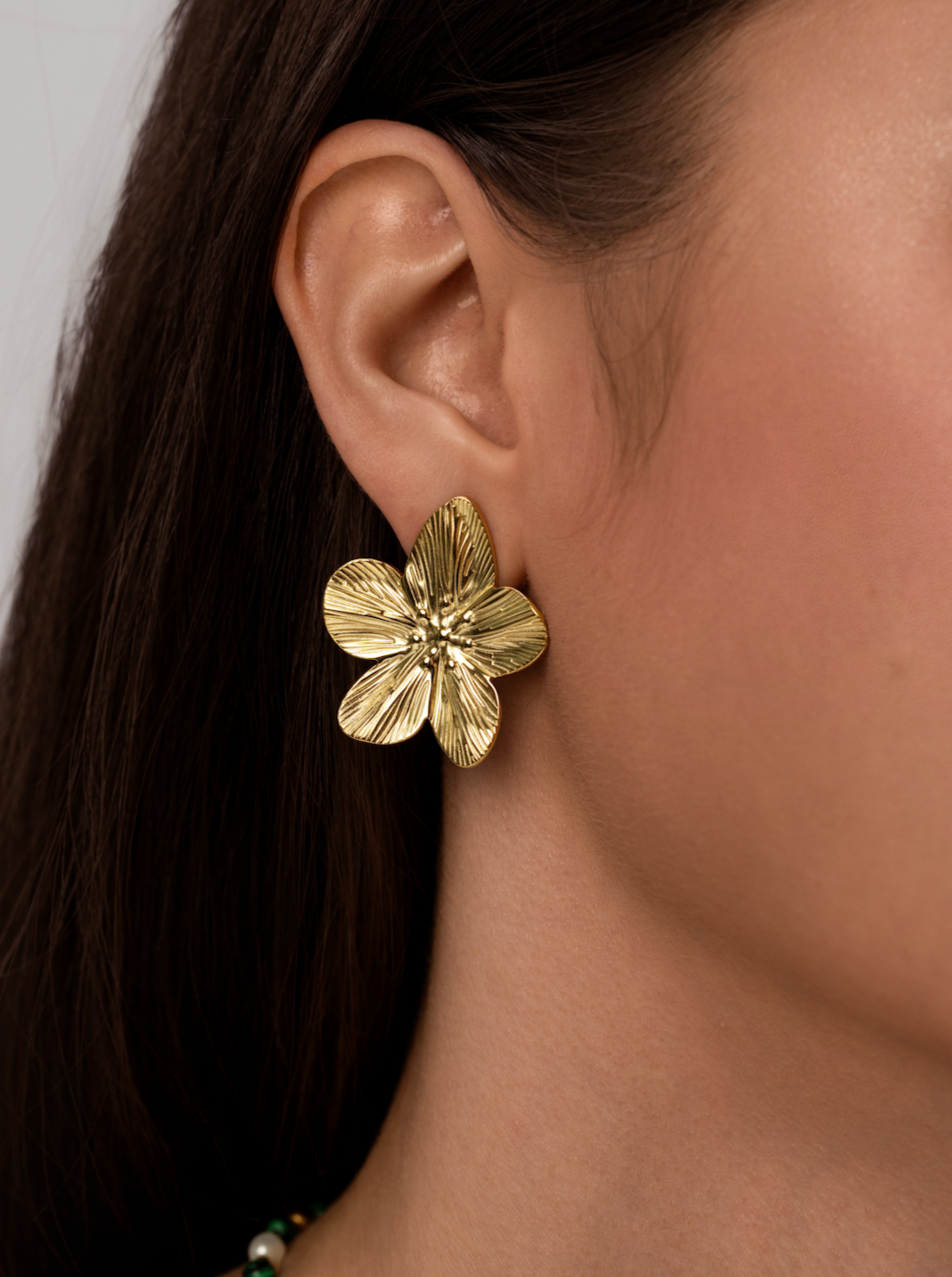 Riley Golden Flower Earrings