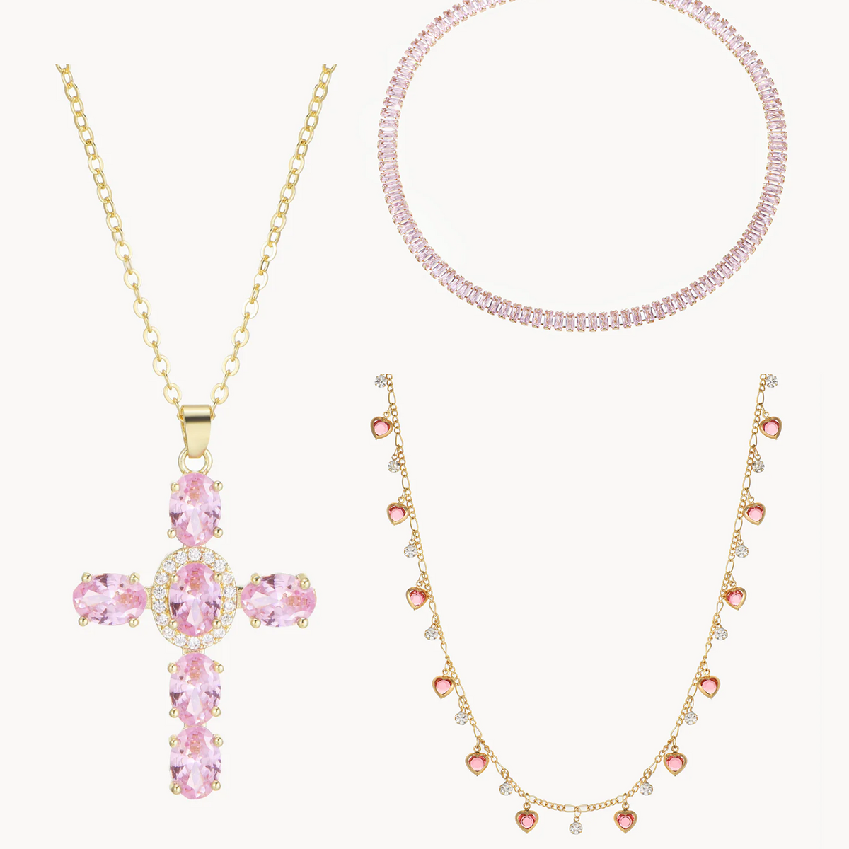 Elvira Ada Josie Pink Set
