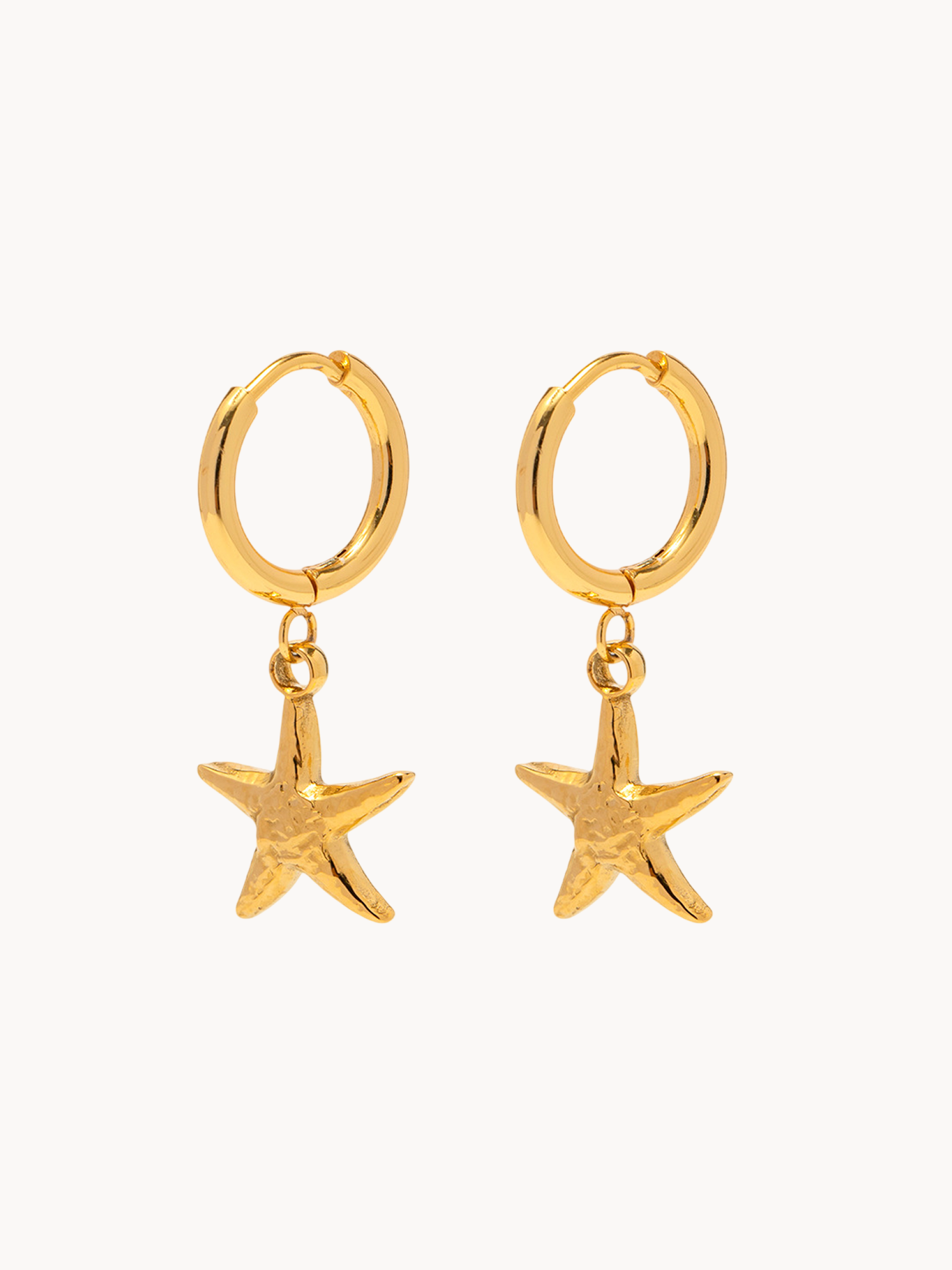 Starfish Hoop Earrings - Kuri Jewelry